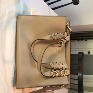 Tory Burch Brooke satchel savannah NWTs wdust bag